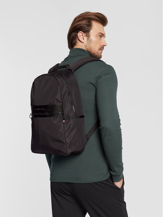 Tommy Hilfiger Tommy Hilfiger Rucksack Th Horizon Backpack AM0AM10266 Schwarz