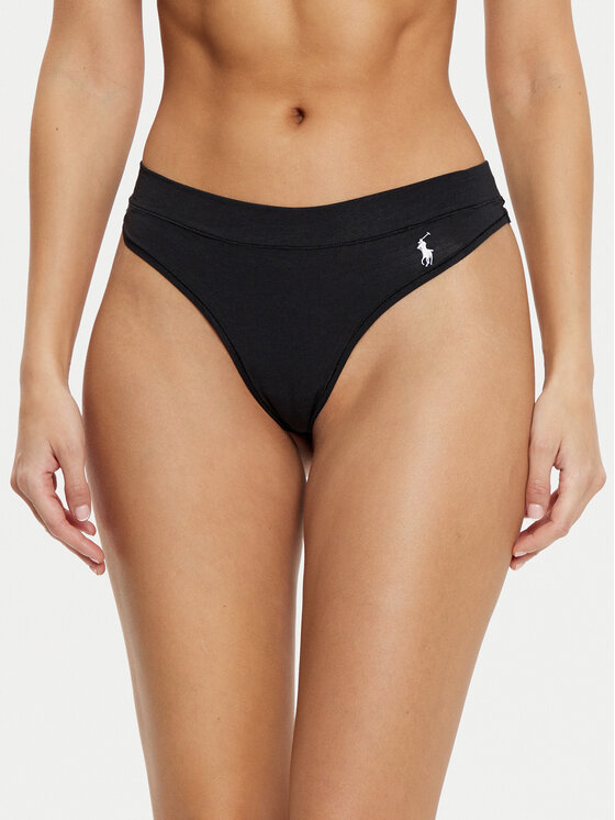 Stringi Polo Ralph Lauren, Rozmiar S, Czarne, 4P2020