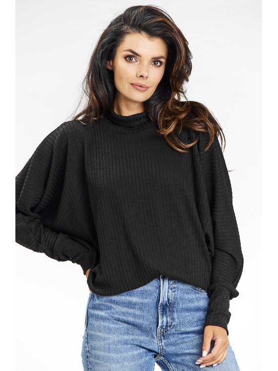 Sweter, rozmiar L/XL, Czarny, A672