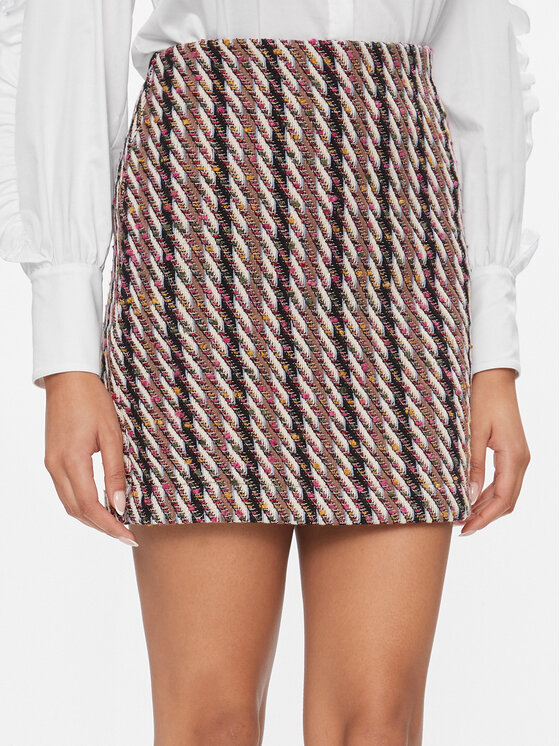 Vila Fustă trapez 14091881 Colorat Regular Fit