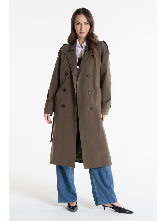 Salme Salme Płaszcz przejściowy Amanda 2.0 Zielony Regular Fit