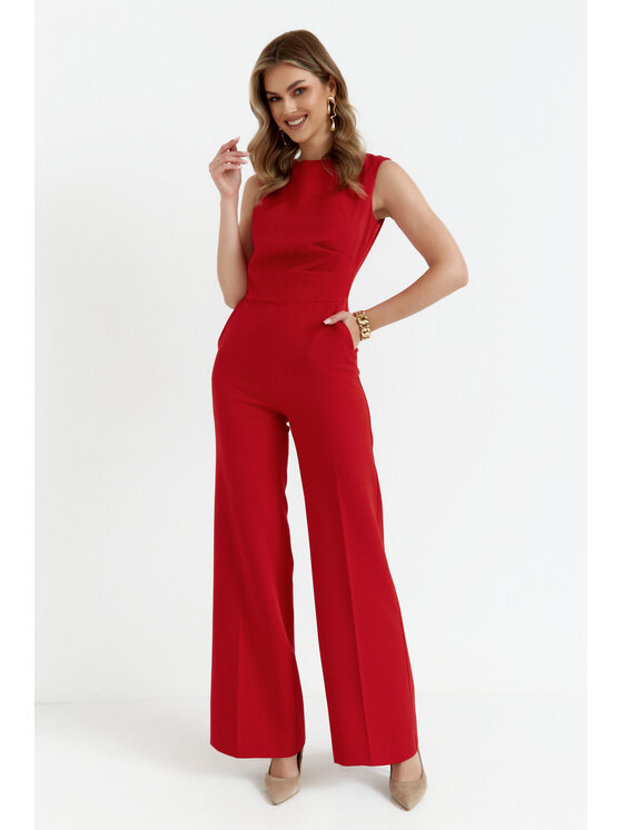 Stylove Stylove Kombinezon S115 Czerwony Comfortable Fit