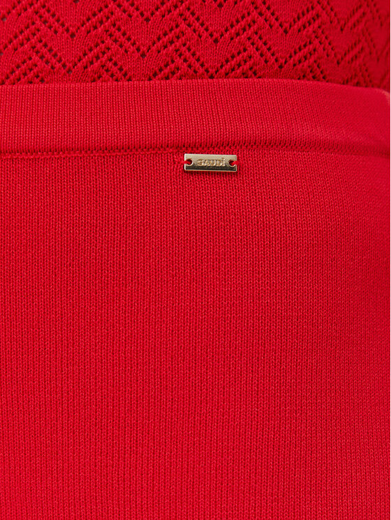 Gaudi Gaudi Bleistiftrock 511FD73005 Rot Slim Fit