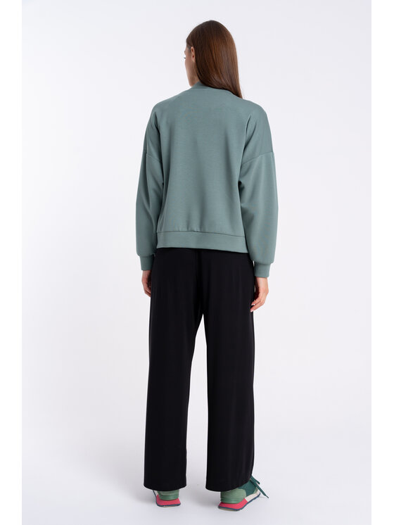CLICK CLICK Kardigan 71-0042 Zelená Relaxed Fit