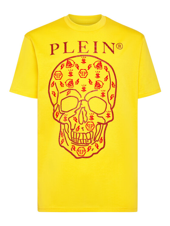 PHILIPP PLEIN PHILIPP PLEIN T-shirt 177 Giallo Regular Fit