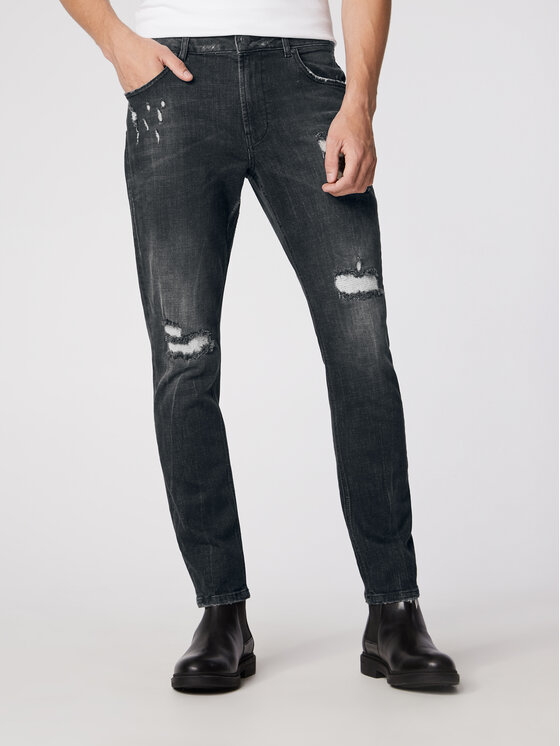 Rage Age Jeans hlače Hector3 Črna Slim Fit