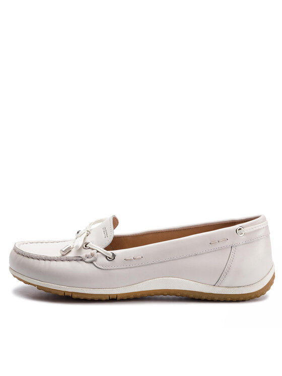 Geox Geox Mocasini D Vega Moc B D92DNB 043BC C1002 Alb