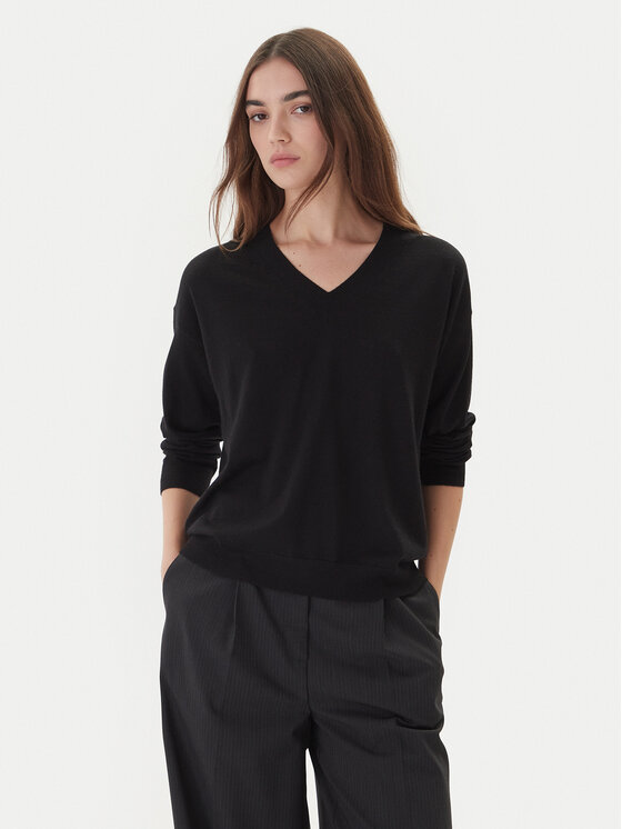 Weekend Max Mara Weekend Max Mara Pulover Fiocchi 2525366042 Negru Regular Fit