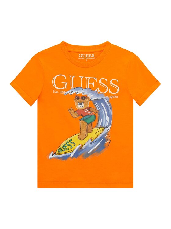 Guess Kids Guess Kids T-shirt 172567 Arancione Classic Fit