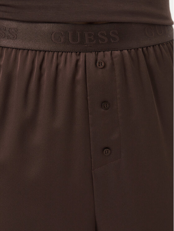 Guess Guess Spodnie piżamowe O6BB05 W3511 Brązowy Regular Fit