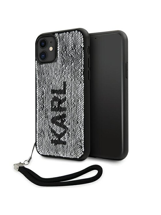 Etui na telefon KARL LAGERFELD, Srebrne, iPhone 11