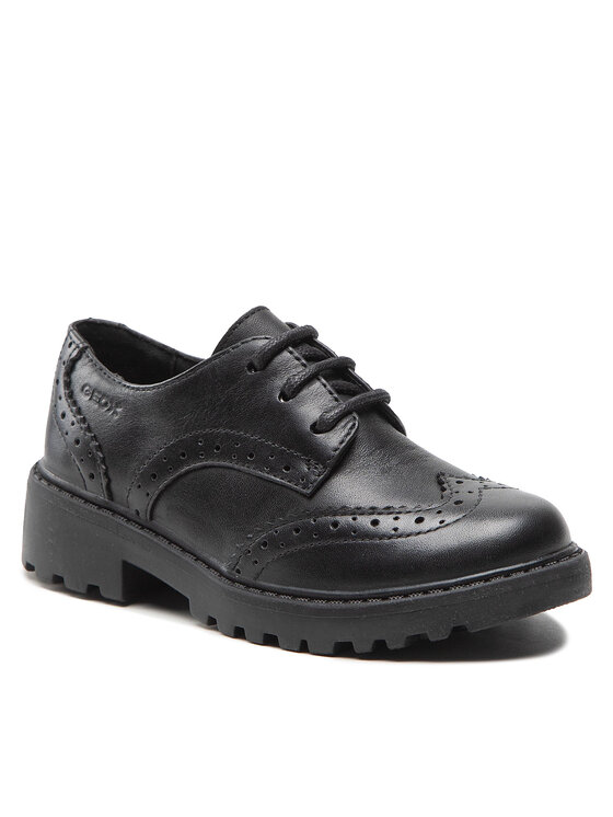 Geox Geox Oxford cipők J Casey G. N J6420N 00085 C9999 M Fekete