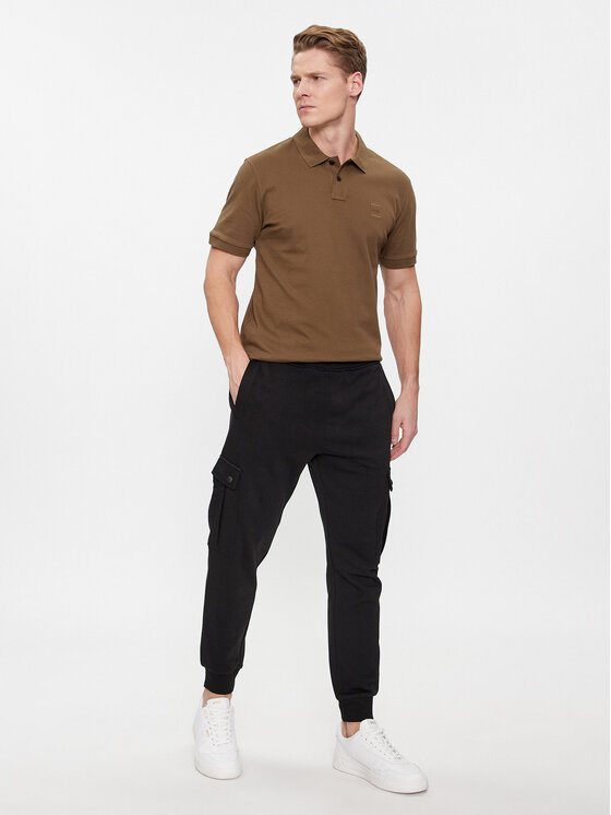 BOSS Boss Spodnji del trenirke Seteam 50507886 Črna Relaxed Fit