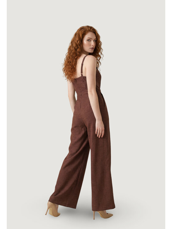 Artigli Artigli Jumpsuit CON BOTTONI Marrone To Fit