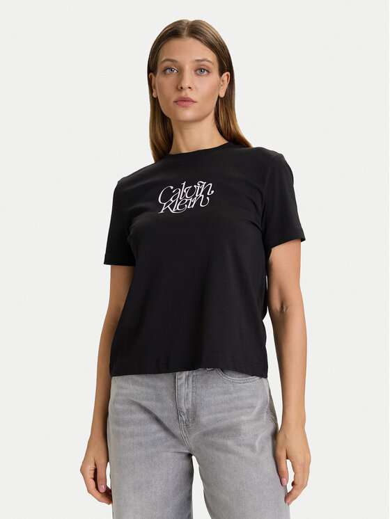 Calvin Klein Jeans Calvin Klein Jeans Póló LV047D210G Fekete Slim Fit