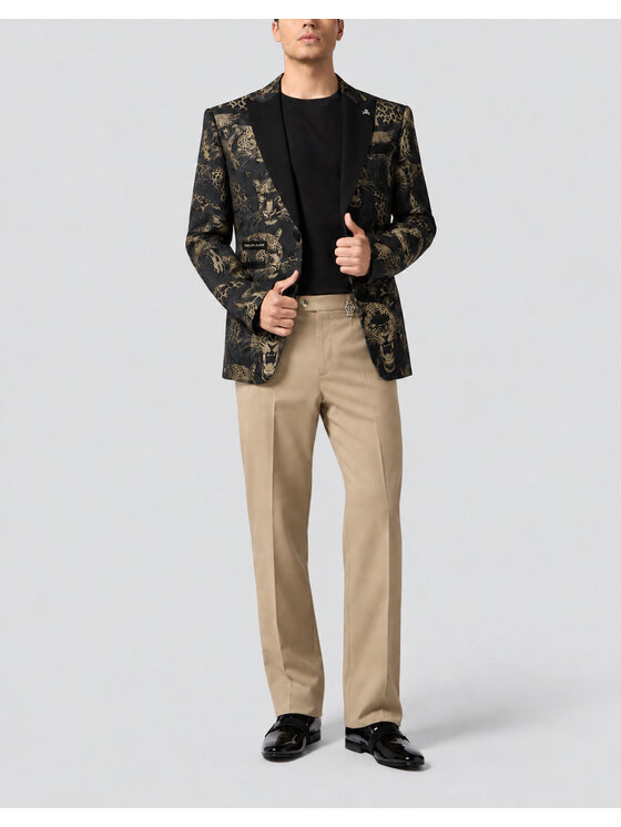 PHILIPP PLEIN PHILIPP PLEIN Chinosy 32056 Beżowy Chino Fit