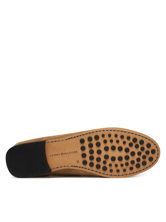 Tommy Hilfiger Tommy Hilfiger Mokasinke Th Chain Suede Loafer FW0FW09327 Smeđa