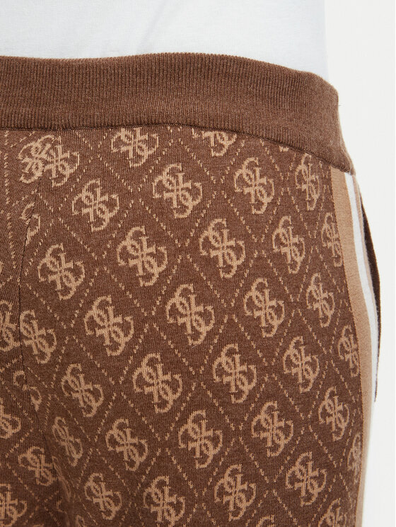 Guess Guess Kootud püksid V6BB01 Z1483 Pruun Regular Fit