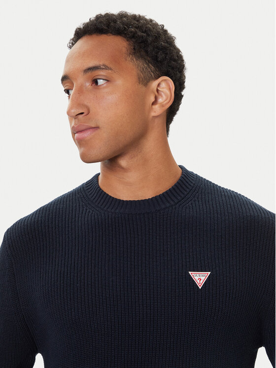 Guess Guess Džemper M4BR30 Z3HM1 Tamnoplava Regular Fit