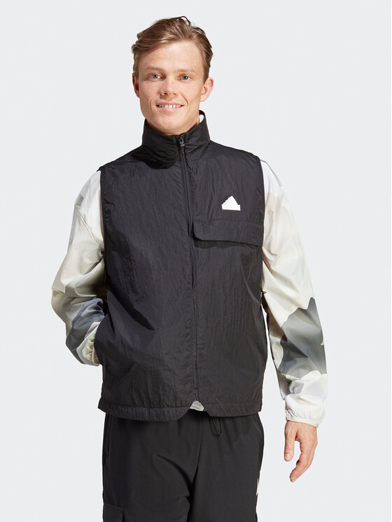 adidas adidas Vestă elegantă Unisex City Escape IN3701 Negru Loose Fit