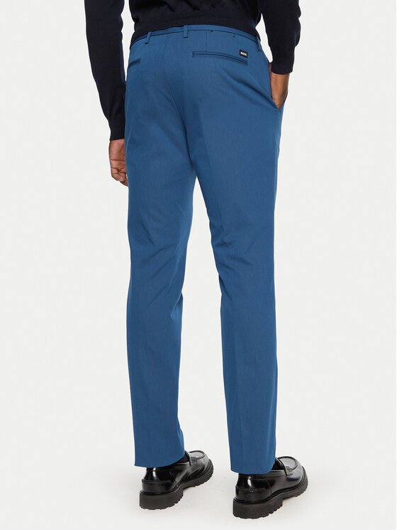 BOSS Boss Kalhoty z materiálu Kaito1_T 50487754 Modrá Slim Fit