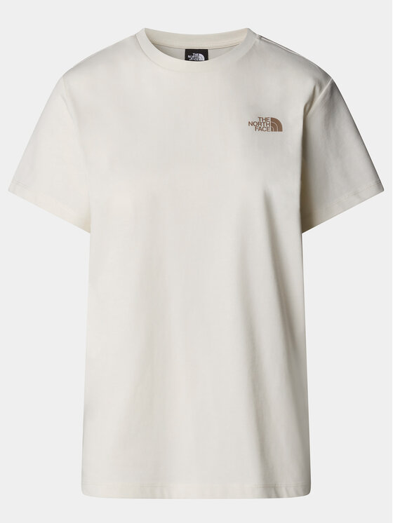 The North Face The North Face T-shirt Redbox NF0A87NK Écru Relaxed Fit