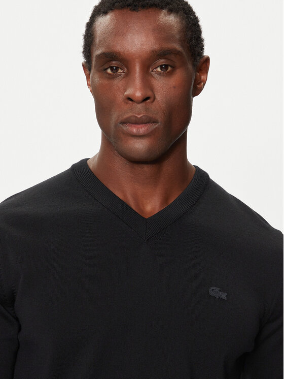 Lacoste Lacoste Πουλόβερ AH1990 Μαύρο Regular Fit