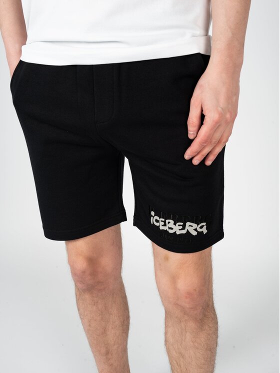 Iceberg Iceberg Σορτς D0226302 Μαύρο Regular Fit