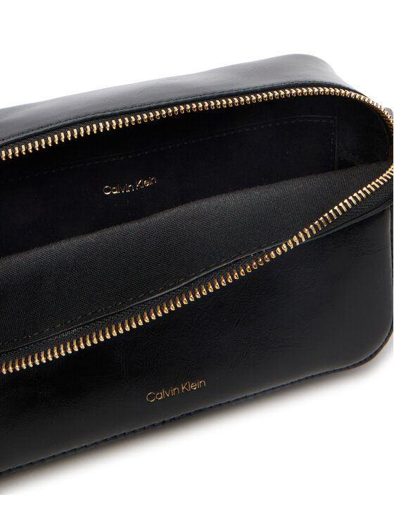 Calvin Klein Calvin Klein Kabelka Foil Logo Glossy  LV04F3539G Čierna