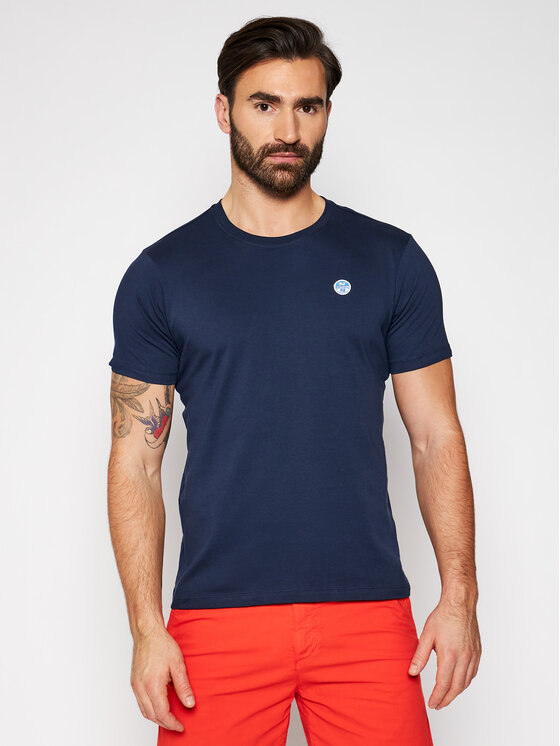 North Sails North Sails T-Shirt Logo 692530 Dunkelblau Regular Fit