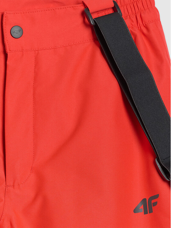 4F 4F Spodnie narciarskie SKI CLASSIC Czerwony Regular Fit