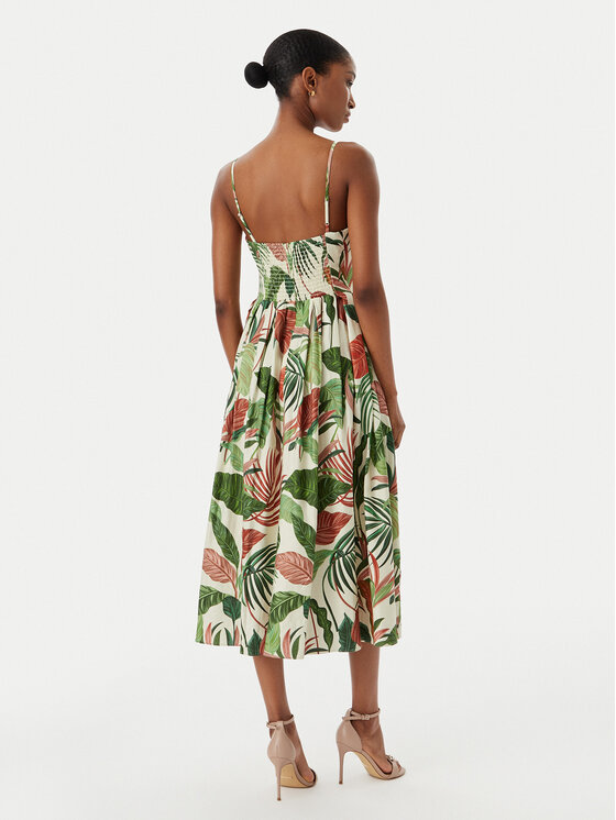 Guess Guess Abito da cocktail W6GKAF W2558 Verde Regular Fit