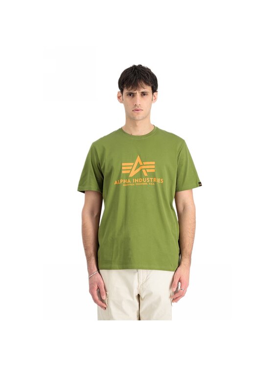 Alpha Industries Alpha Industries T-Shirt AI.100501-714-XXL Zielony Basic Fit