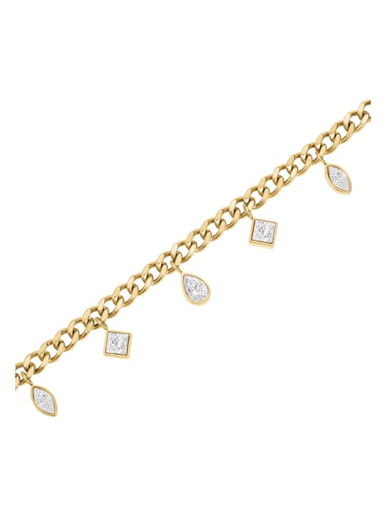Rosefield Rosefield Naszyjnik Playful Diamonds Złoty