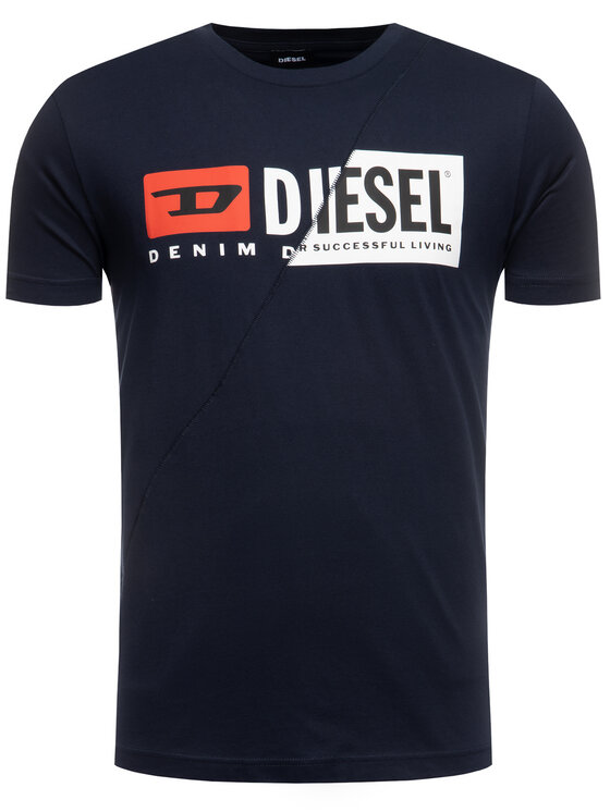 Diesel T Shirt Diego Cuty 00SDP1 0091A Tmavomodra Regular Fit Modivo.cz