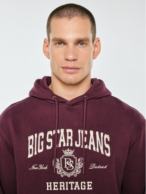 BIG STAR BIG STAR Bluza NOEL Bordowy