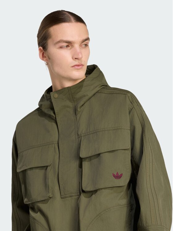 adidas adidas Kurtka przejściowa 161849 Zielony Loose Fit