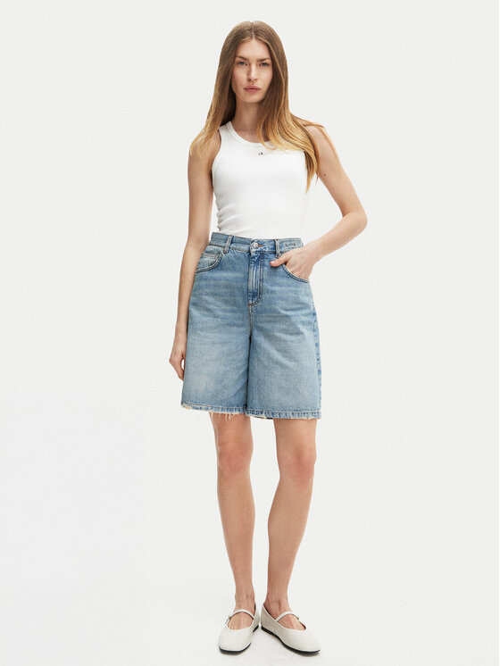 Marella Marella Pantaloni scurți de blugi Short 2513141024 Albastru Regular Fit
