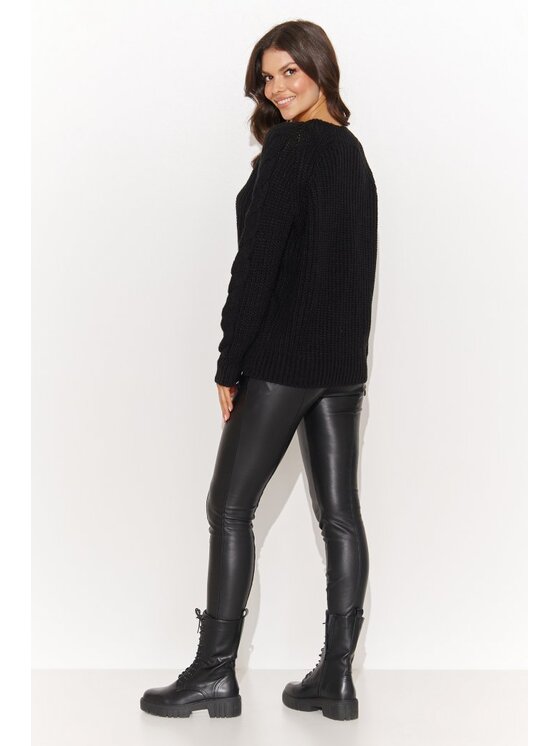 Numinou Numinou Sweter NU_S97 Czarny Regular Fit