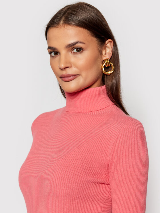 Kontatto Kontatto Kötött ruha 3M8316 Narancssárga Slim Fit