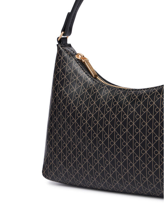 Calvin Klein Calvin Klein Geantă Emblem Aop Small Shoulder Bag LV04F3889G Negru