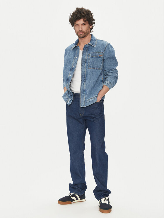 Liu Jo Liu Jo Τζιν μπουφάν QA5300 D0257 78263 Σκούρο μπλε Regular Fit