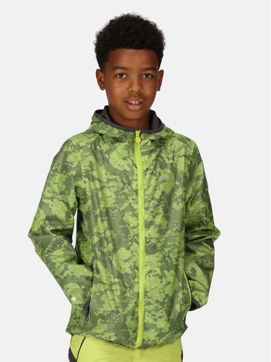 Regatta Nepremokavá bunda Printed Lever RKW176 Zelená Regular Fit
