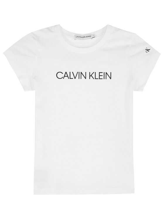 Calvin Klein Jeans T-krekls IG0IG00380 Balts Regular Fit