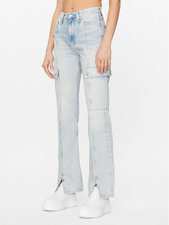 Calvin Klein Jeans Calvin Klein Jeans Džinsai Authentic J20J221829 Mėlyna Bootcut Fit