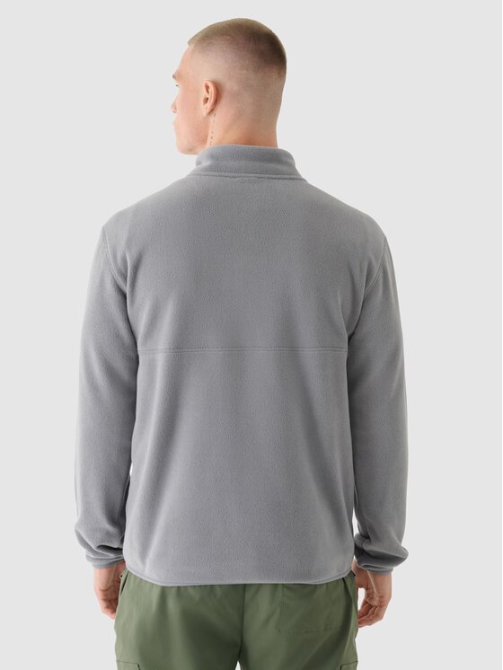4F 4F Felpa di pile 4FWMM00TFLEM316-25S Grigio Regular Fit