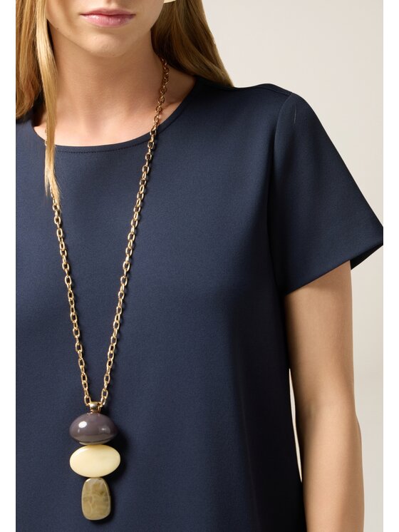 Oltre Oltre Vestito da giorno 7020R004974N034 Blu A-Line Fit