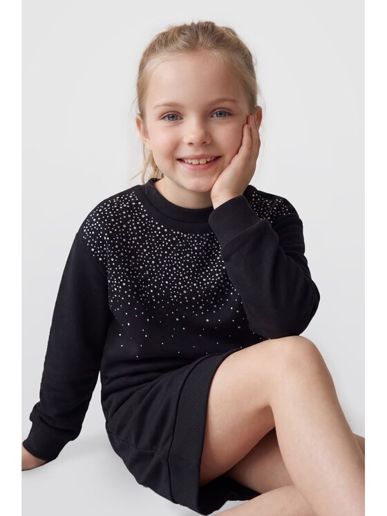 Guess Kids Guess Kids Sukienka codzienna 184586 Czarny Classic Fit