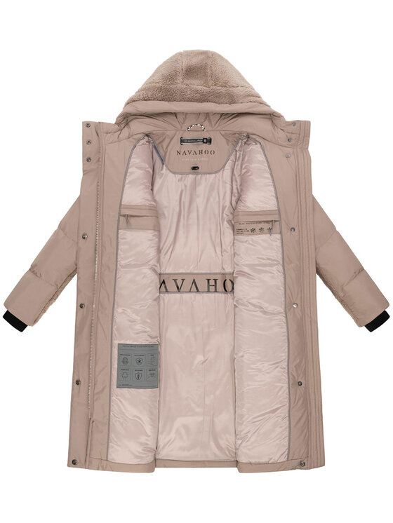 Navahoo Navahoo Kurtka zimowa Funkelteddy Szary Regular Fit