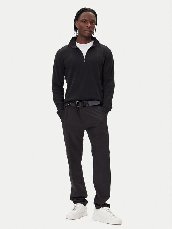 BOSS BOSS Суитшърт Structure 50545597 Черен Regular Fit